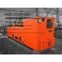 7 Tons Mining Trolley Wire Locomotive With 21kw DC Motors