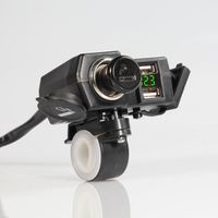 Hot Sale USB C Motorcycle Charger Holder Motorcycle USB Charger Mobile Phone Holder LED USB Socket